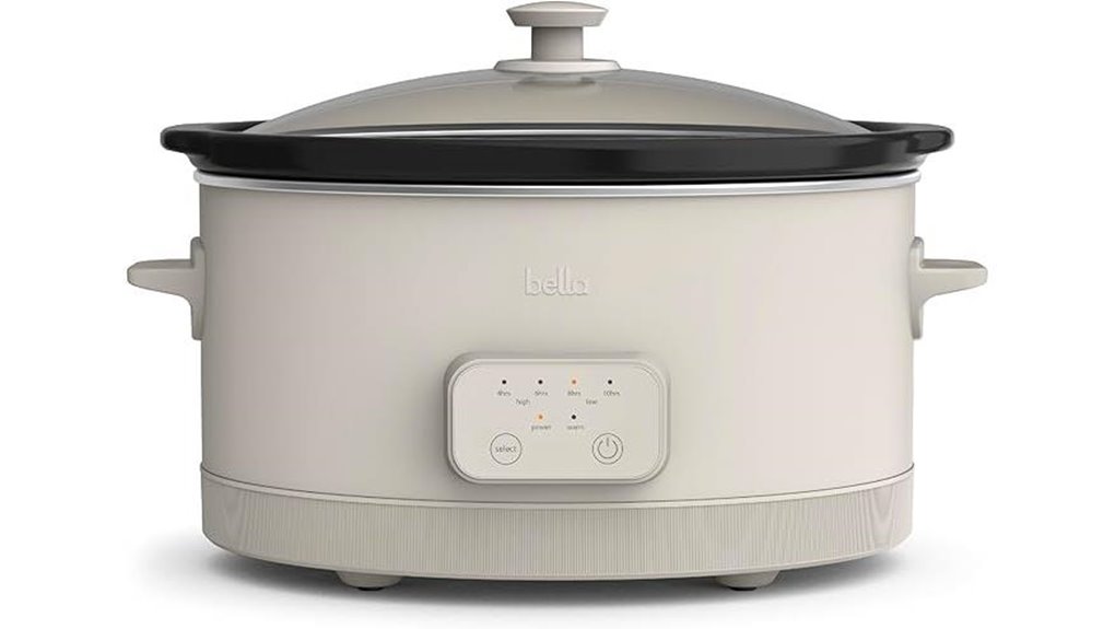 programmable bella 6 0qt slowcooker