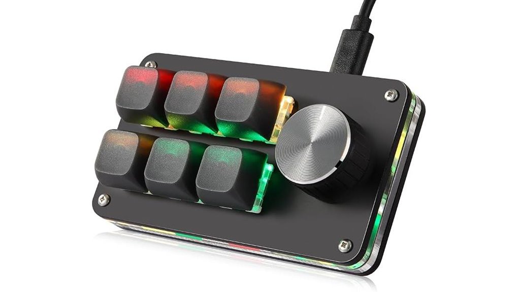 programmable six key mechanical keypad