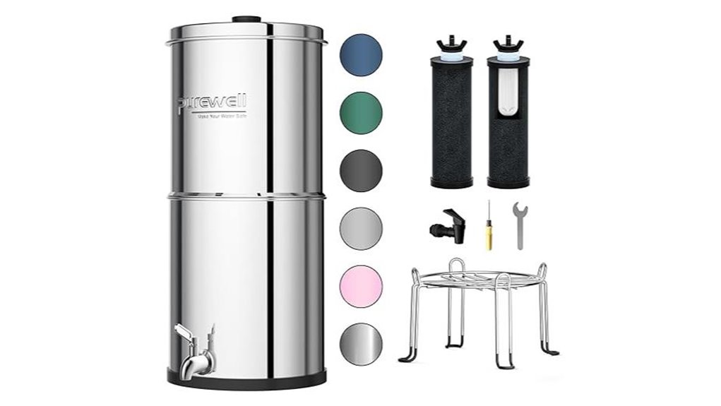 purewell 3 stage gravity filter