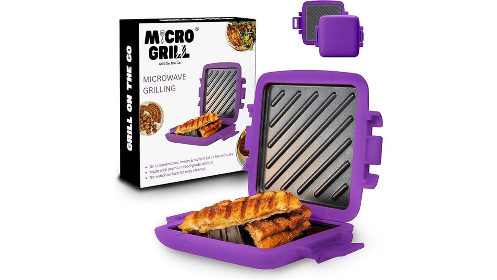 purple microwave grill panini press