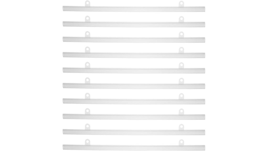 pvc clear poster rail 15 7