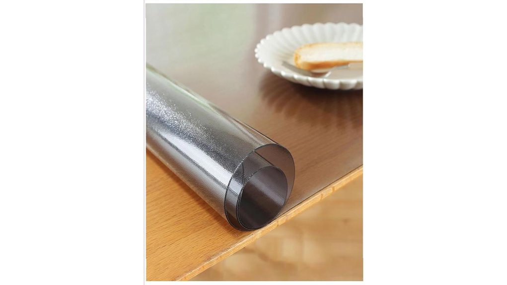 pvc waterproof table cover protector 59x21 in black