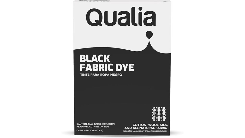 qualia black natural fabric dye