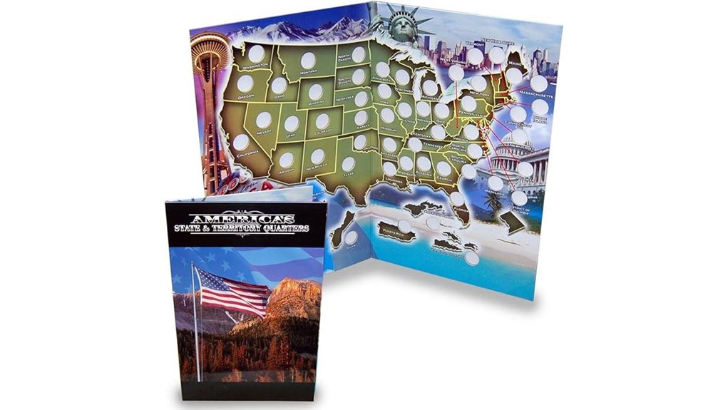 quarter book folder map