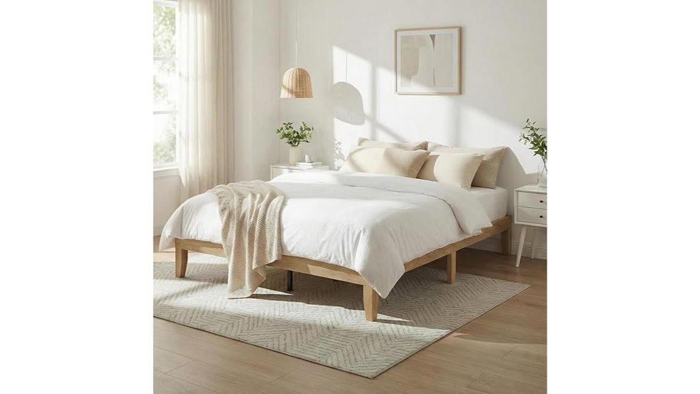 queen bed frame with slats