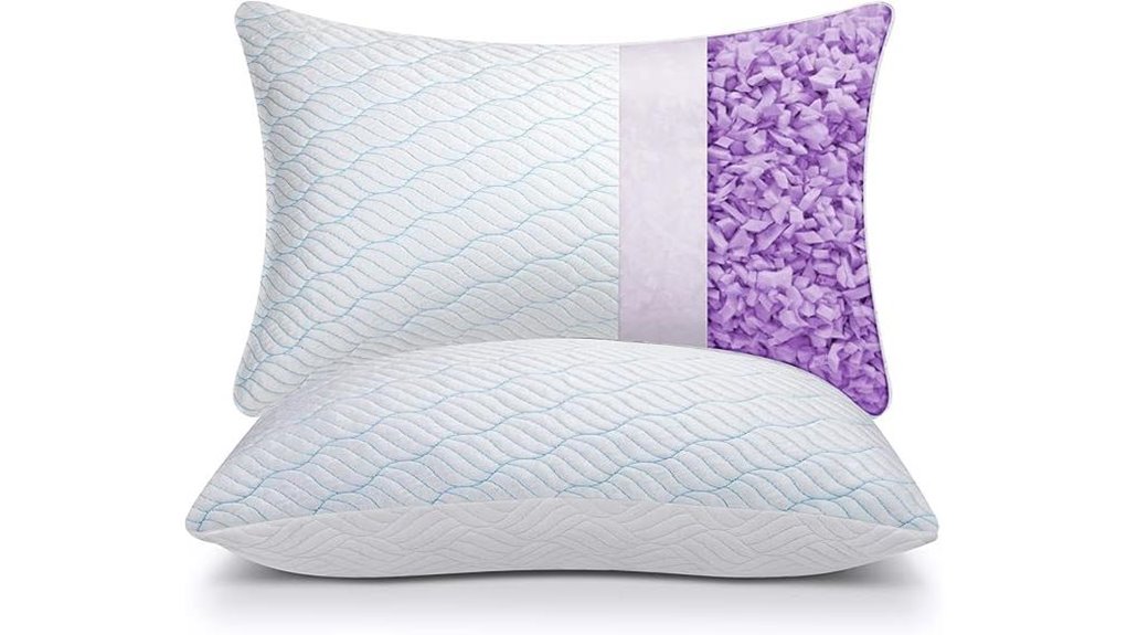 queen cooling memory pillows