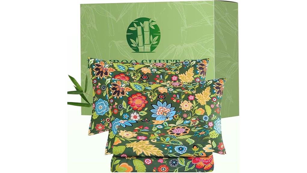 queen floral cooling sheets