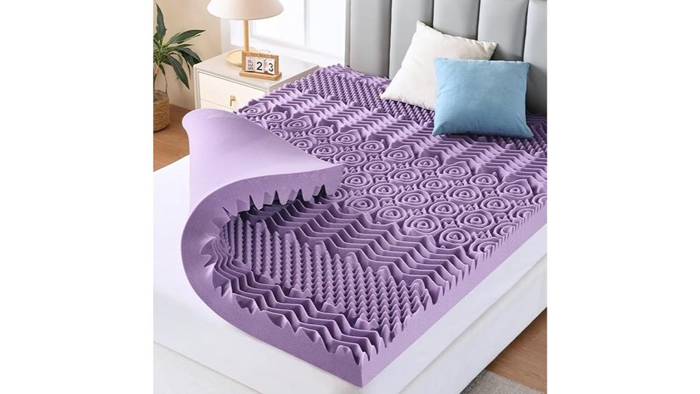 queen memory foam topper 7 zone