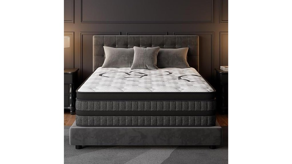 queen mid firm hybrid mattress