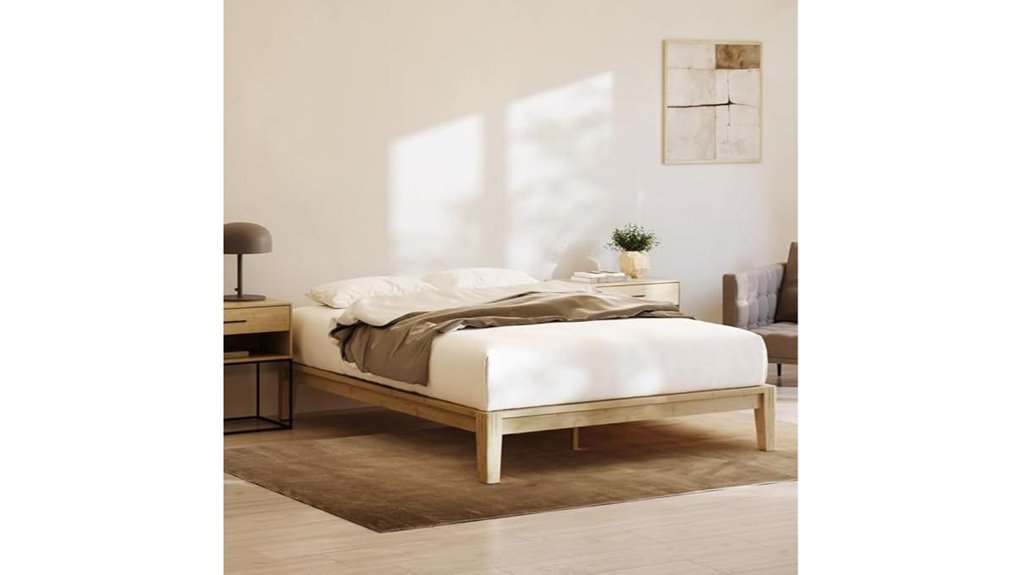 queen natural bamboo frame