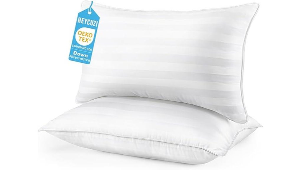 queen pillowset down alternative