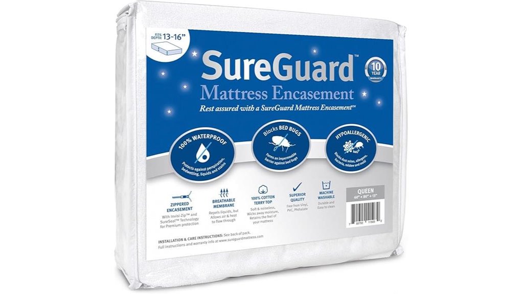 queen sureguard bedbug proof