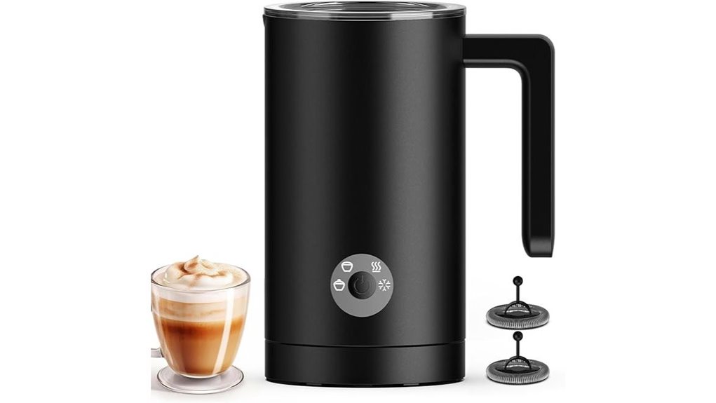 quiet 4 in 1 milk frother