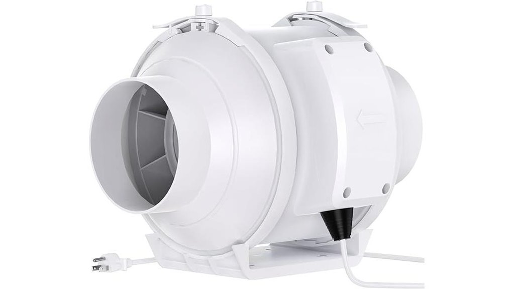 quiet 4 inch ec inline fan