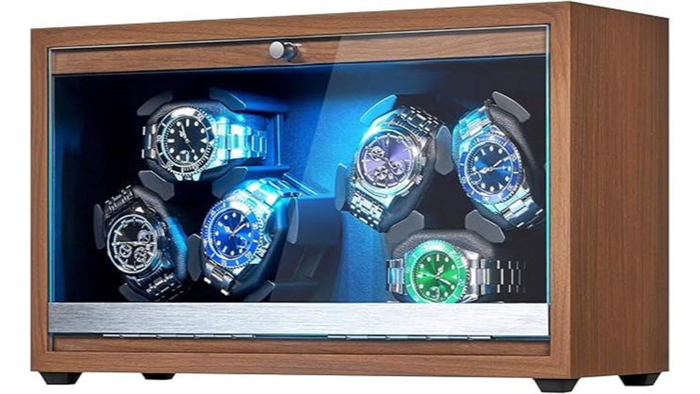 quiet 6 led watch winder