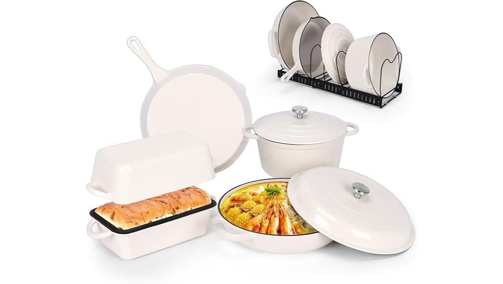 qulimetal enameled cast iron set