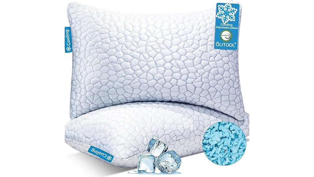 qutool cooling memory foam set