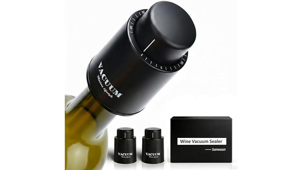 real vacuum reusable stoppers 2 pack