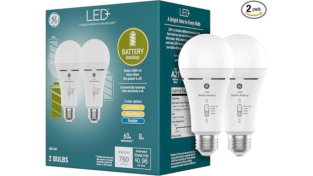 rechargeable 3 color dual pack