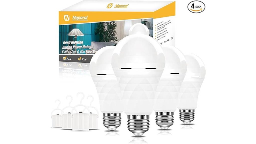 rechargeable a19 emergency led