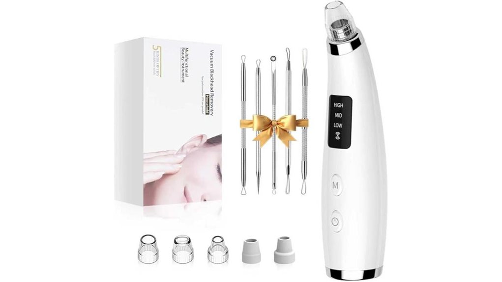 rechargeable blackhead vacuum set