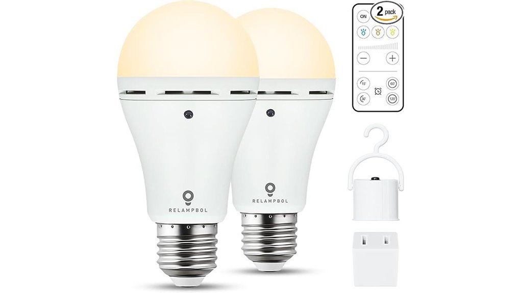 rechargeable emergency light bulbs