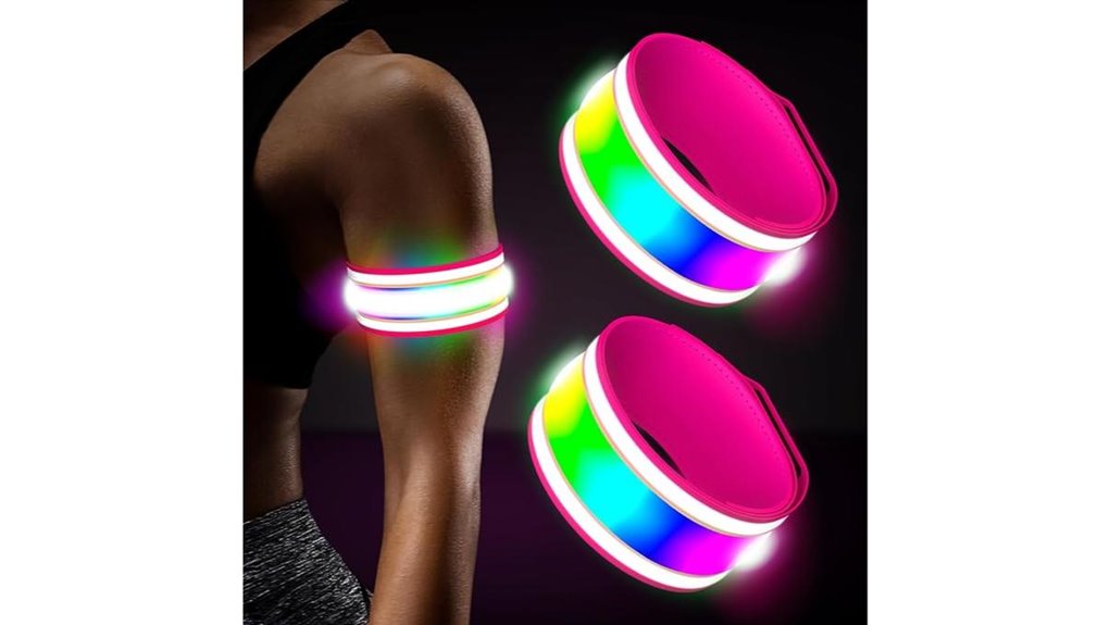 rechargeable led running armbands