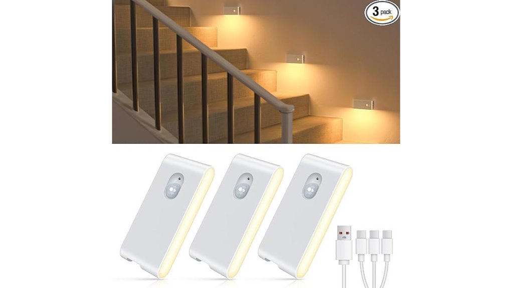rechargeable motion sensor lights