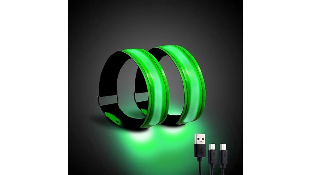rechargeable reflective running armbands