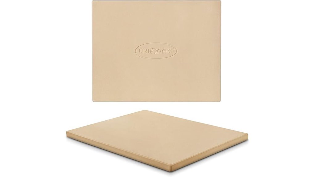 rectangular 15x12 inch cordierite pizza stone