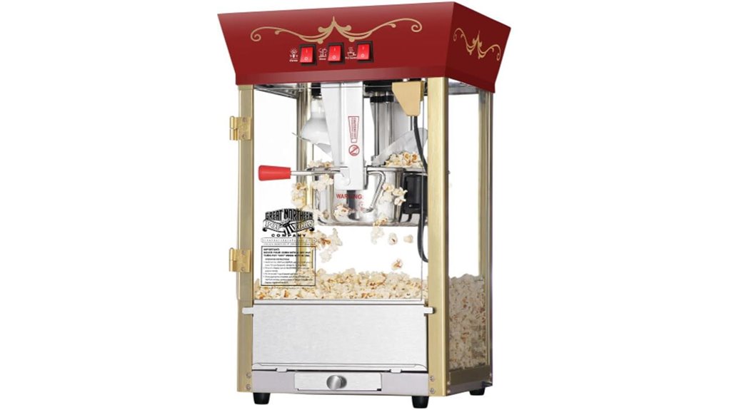 red 8oz popcorn machine