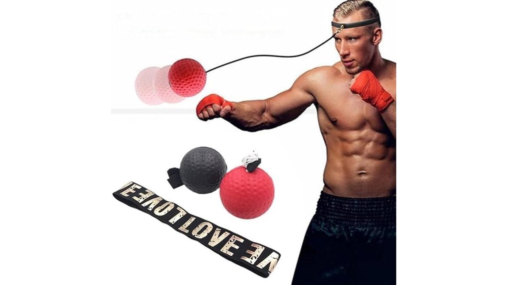 red reflex ball adjustable headband