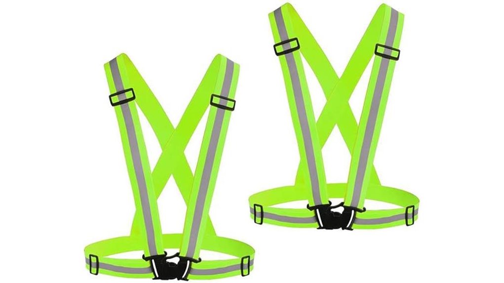 reflective high visibility run vests