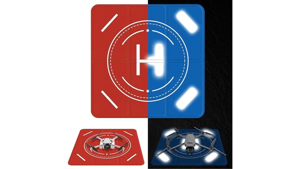 reflective waterproof foldable drone pad