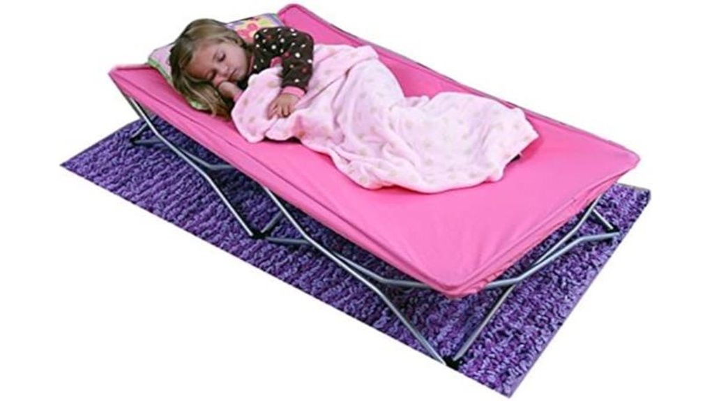 regalo pink portable bed