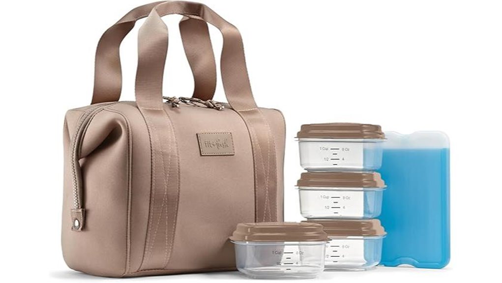 remi neoprene lunch bag set