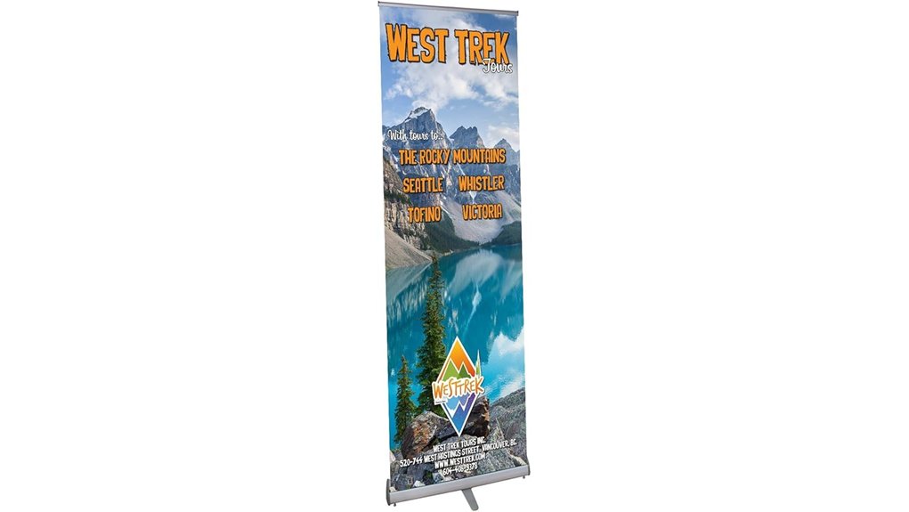 retractable 33x79 banner stand