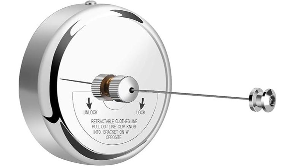 retractable 9 foot stainless steel