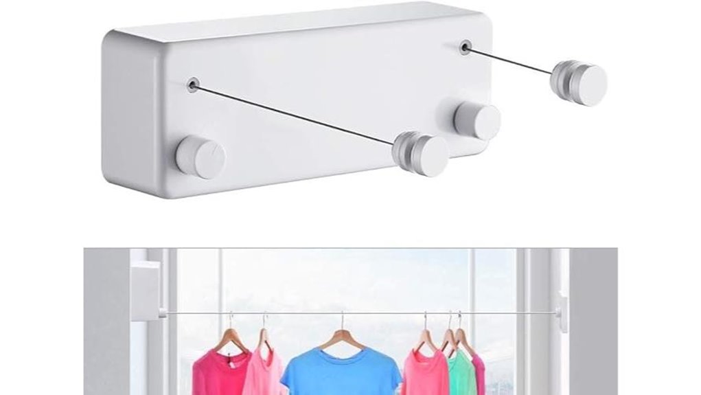 retractable indoor clothesline wire