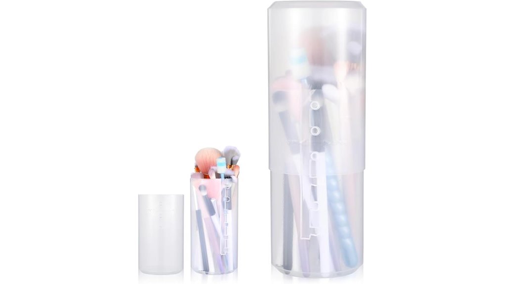 retractable makeup brush holder