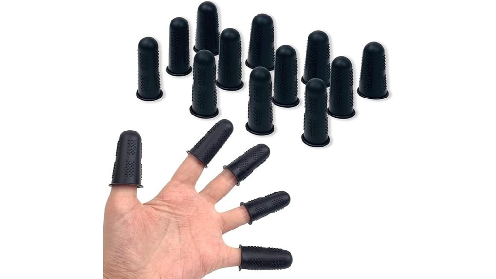 reusable black silicone caps