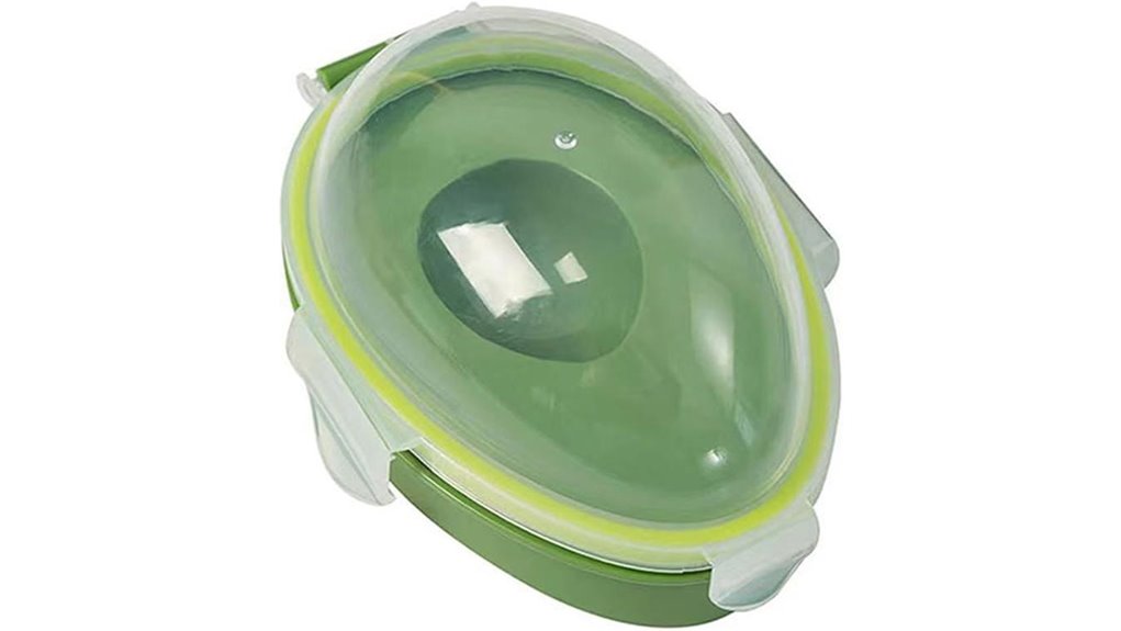reusable green avocado box