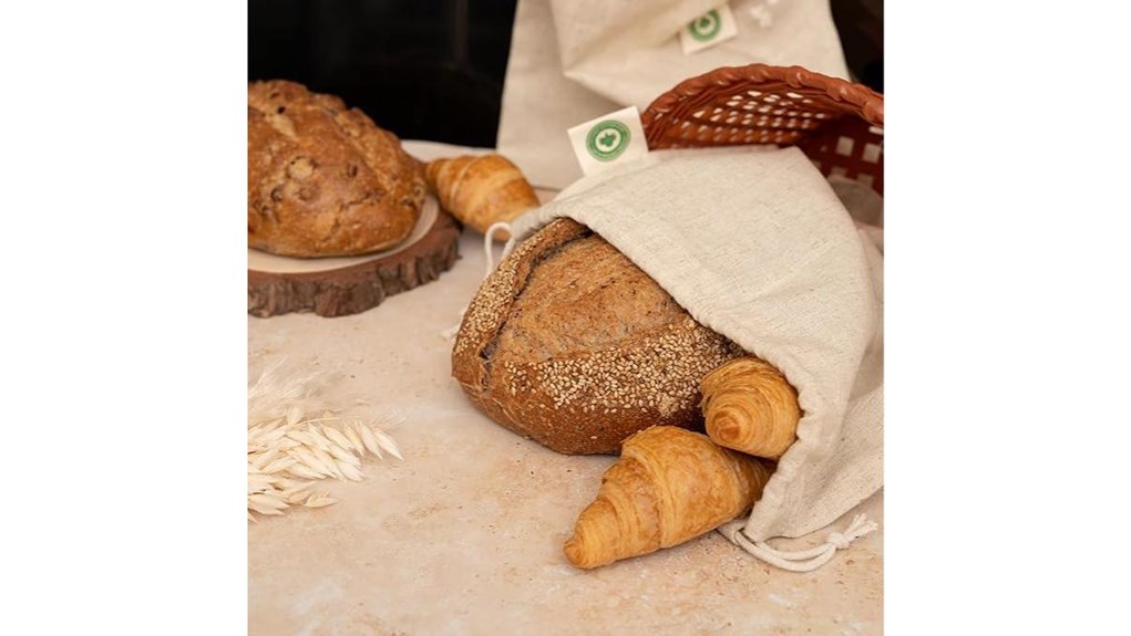 reusable linen sourdough bread bags