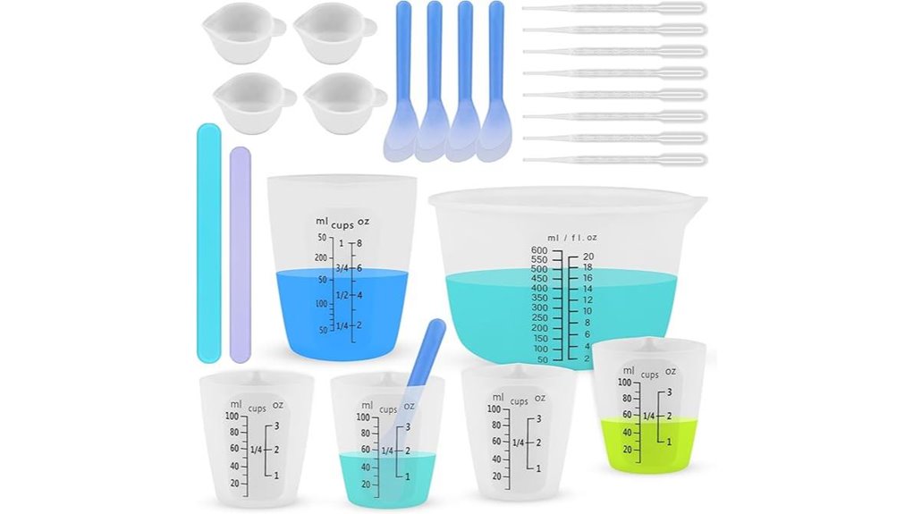 reusable silicone resin cups