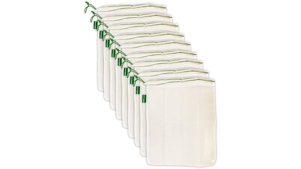 reusable transparent mesh produce