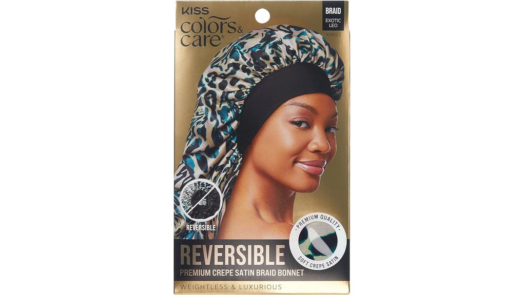 reversible hair bonnet design