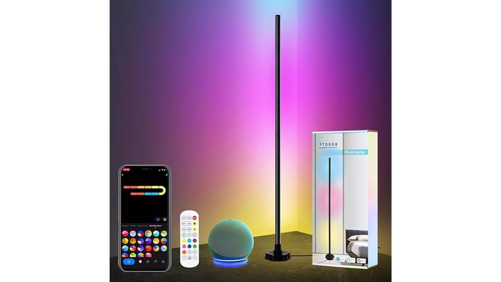 rgb led corner lamp with alexa
