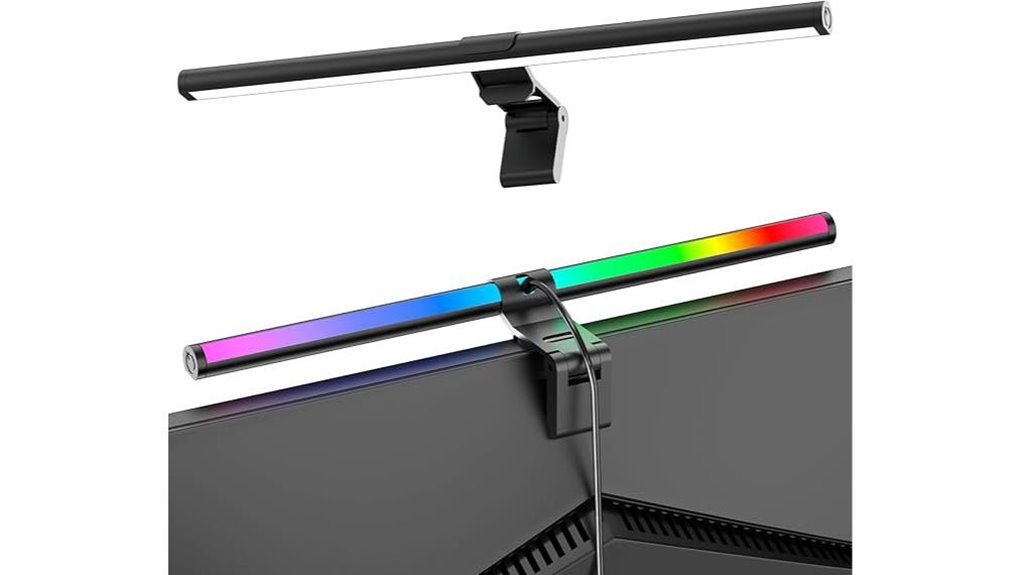 rgb monitor light bar 9 modes