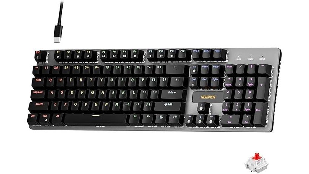rgb wired 104 key keyboard