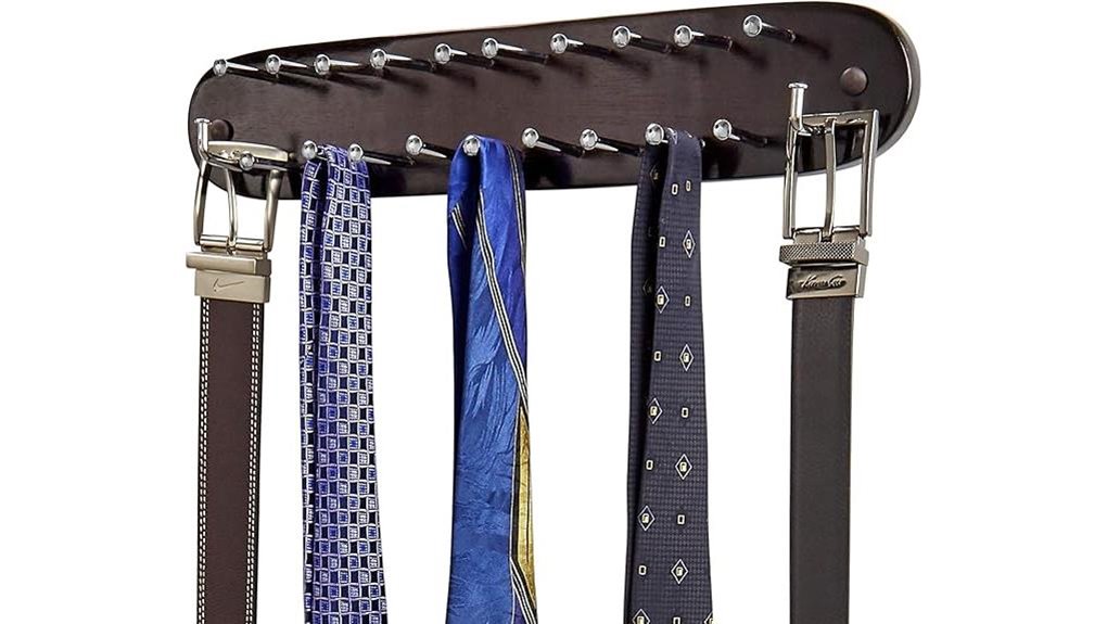 richards walnut 21 hook rack